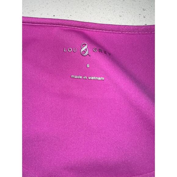 Lou & Grey Wanderweave Athletic Dress Sleeveless 1/4 Zip Magenta S Athleisure - Picture 4 of 8